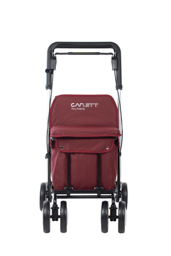 Rollator Boodschappenwagen - Rood - Afbeelding 2