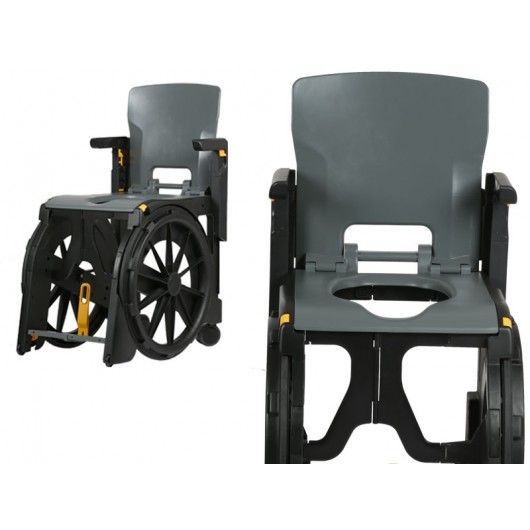 WheelAble: Opvouwbare en verrijdbare douchestoel / toiletstoel - Afbeelding 5