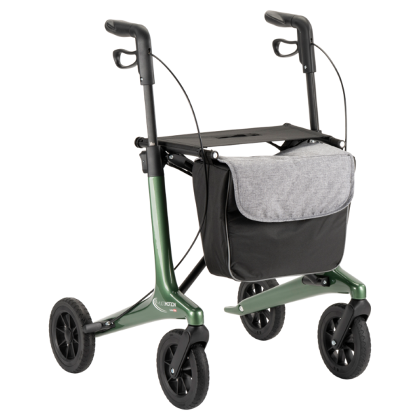 Carbon-rollator-groen-met-tas-zonder-rugsteun