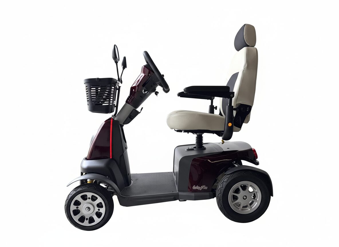 Gebruikte scootmobiel Galaxy Plus 4 Bordeaux Rood