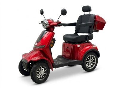 Scootmobiel Spark 4 – Krachtige 1000W All-Terrain Scooter Rood