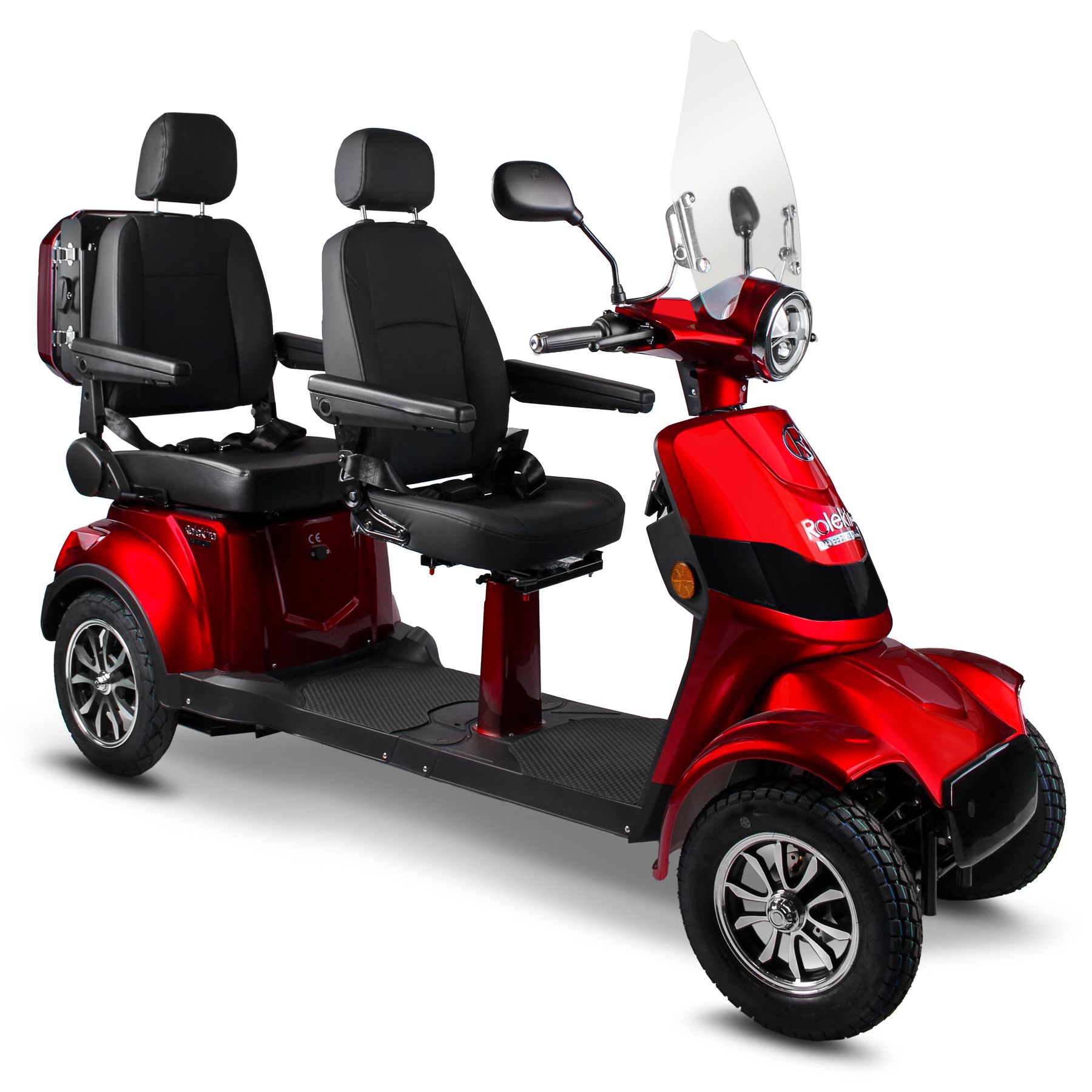 Rolektro E-Quad 25 V.3 Duo – 2-persoons elektrische scootmobiel 25 km/u | 65 km actieradius
