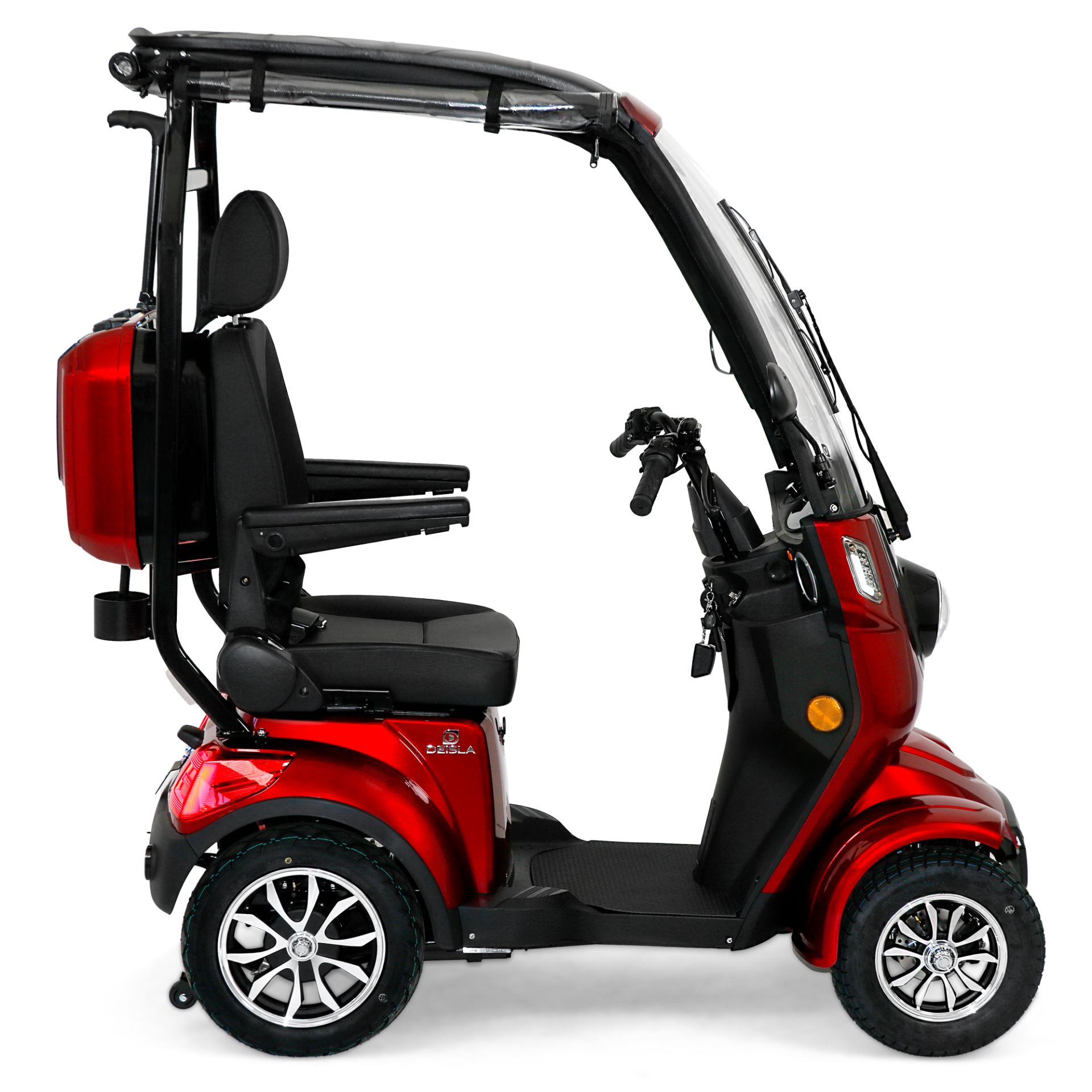 Deisla DS4-25 – Overdekte 4-Wiel Lithium Scootmobiel met 1000W Motor en LED Verlichting