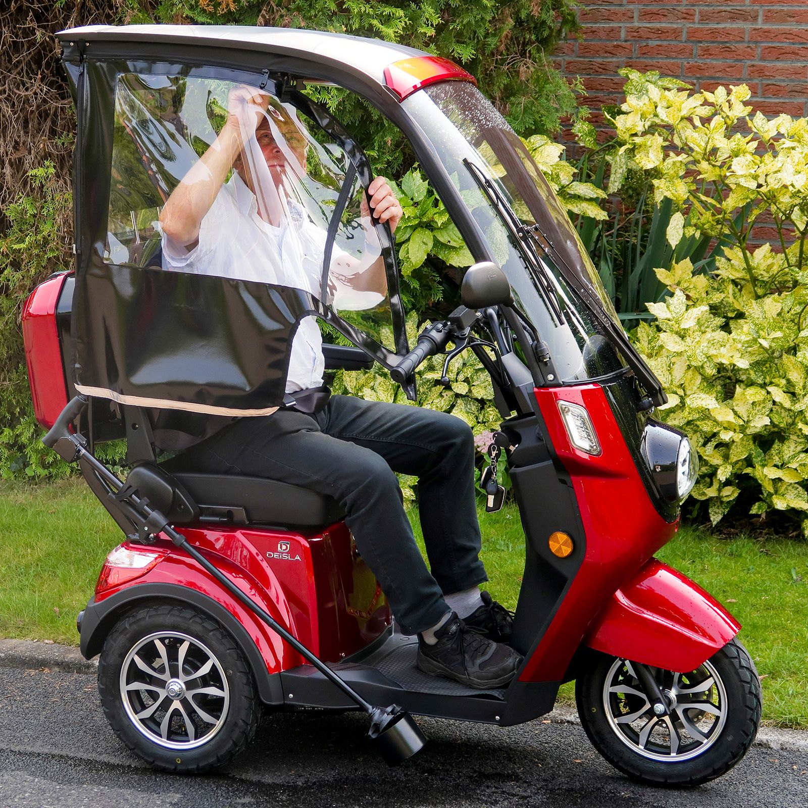 Driewiel Scootmobiel voor Senioren – Deisla DS3-25 met Dak