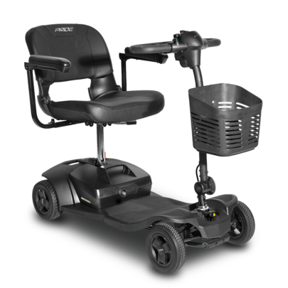 Pride Go Go Ultra lichtgewicht reisscootmobiel in blauw - vooraanzicht