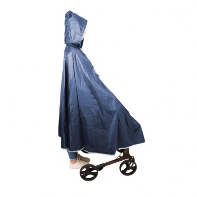 regenponcho rollator zijkant