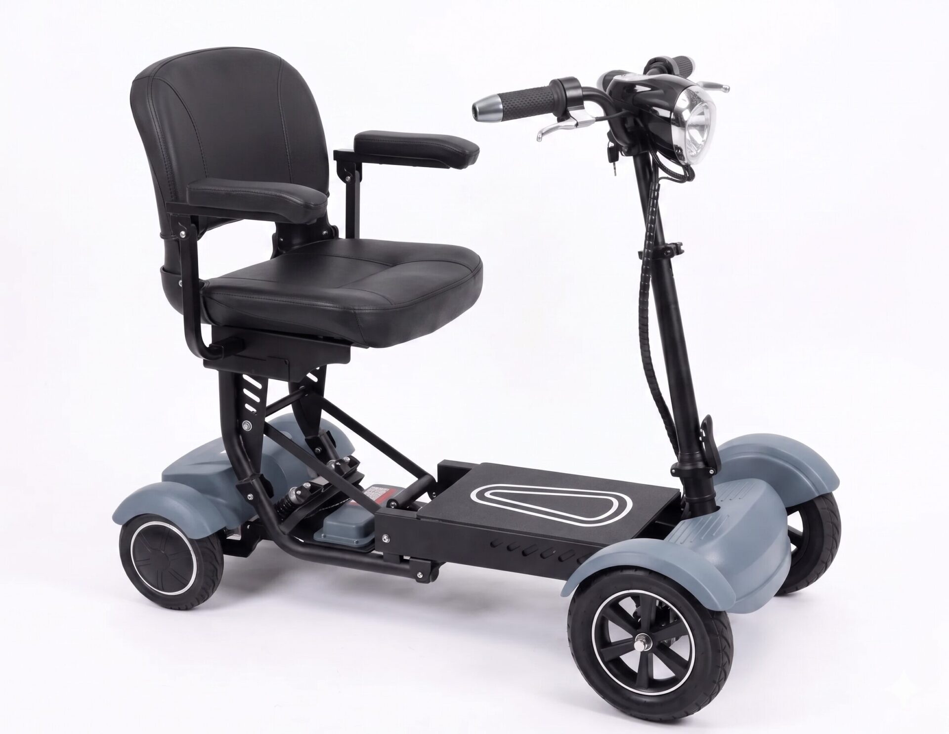 Lichtgewicht opvouwbare scootmobiel Spark Flex voor zijaanzicht kleur Blauw