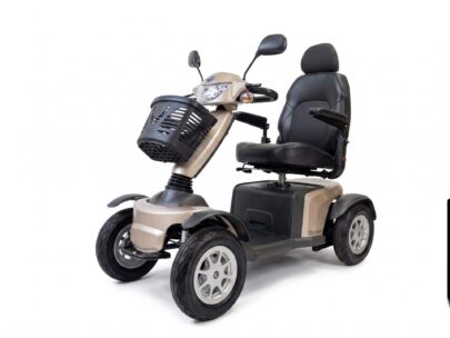 Excel Galaxy II Deluxe Champagne gebruikte scootmobiel.