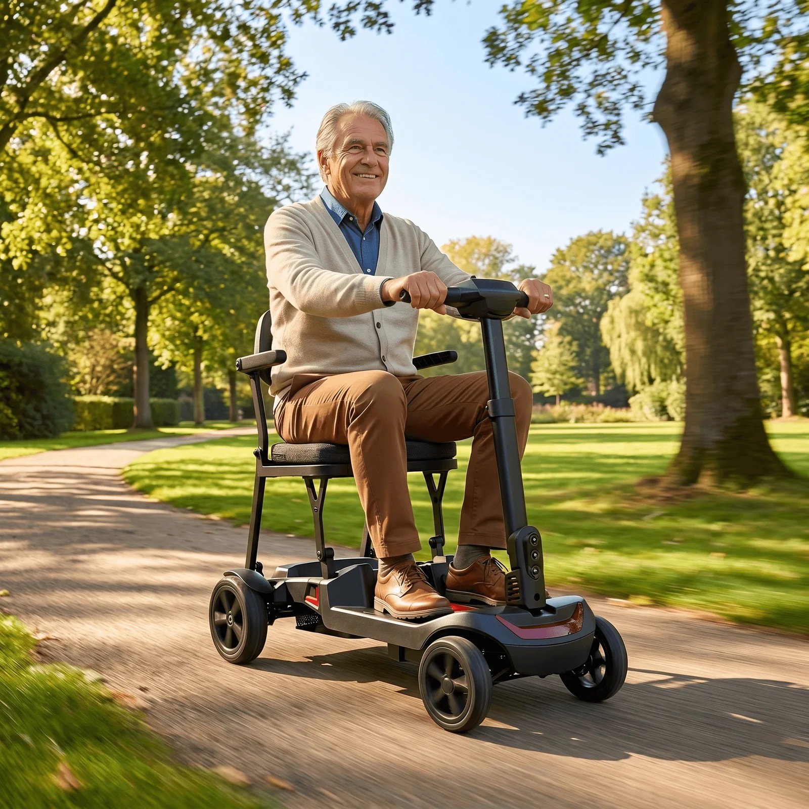 IVA Traveler 500 opvouwbare scootmobiel 16kg gemakkelijk opvouwbaar Lifestyle Man