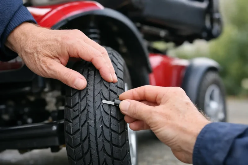 Hoe bandenprofiel scootmobiel controleren?