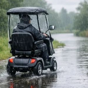 Mag een scootmobiel in regen rijden? Dit moet u weten
